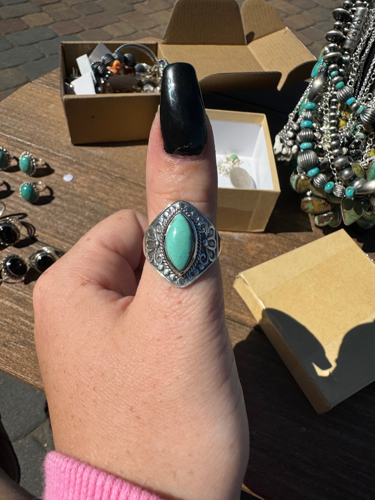 Sz 9.5 turquoise ring