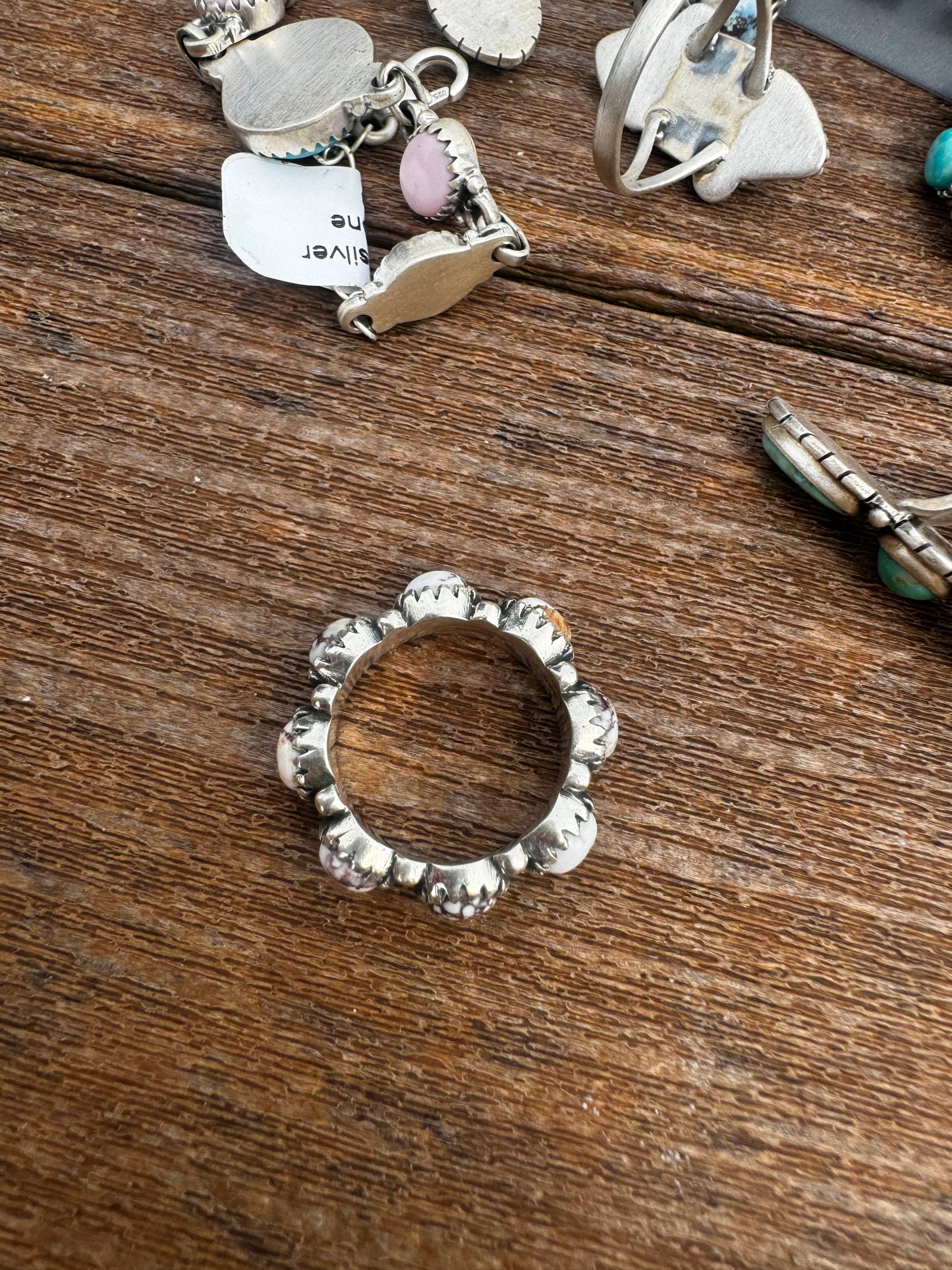 Sz 6 wild horse eternity band ring
