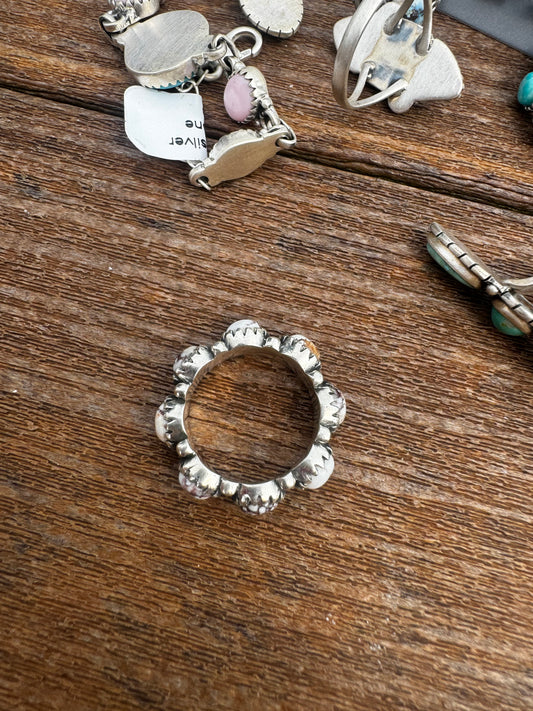 Sz 6 wild horse eternity band ring