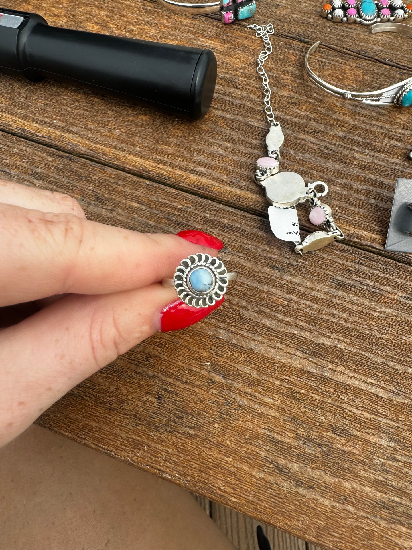 Sz 6 golden hills turquoise ring