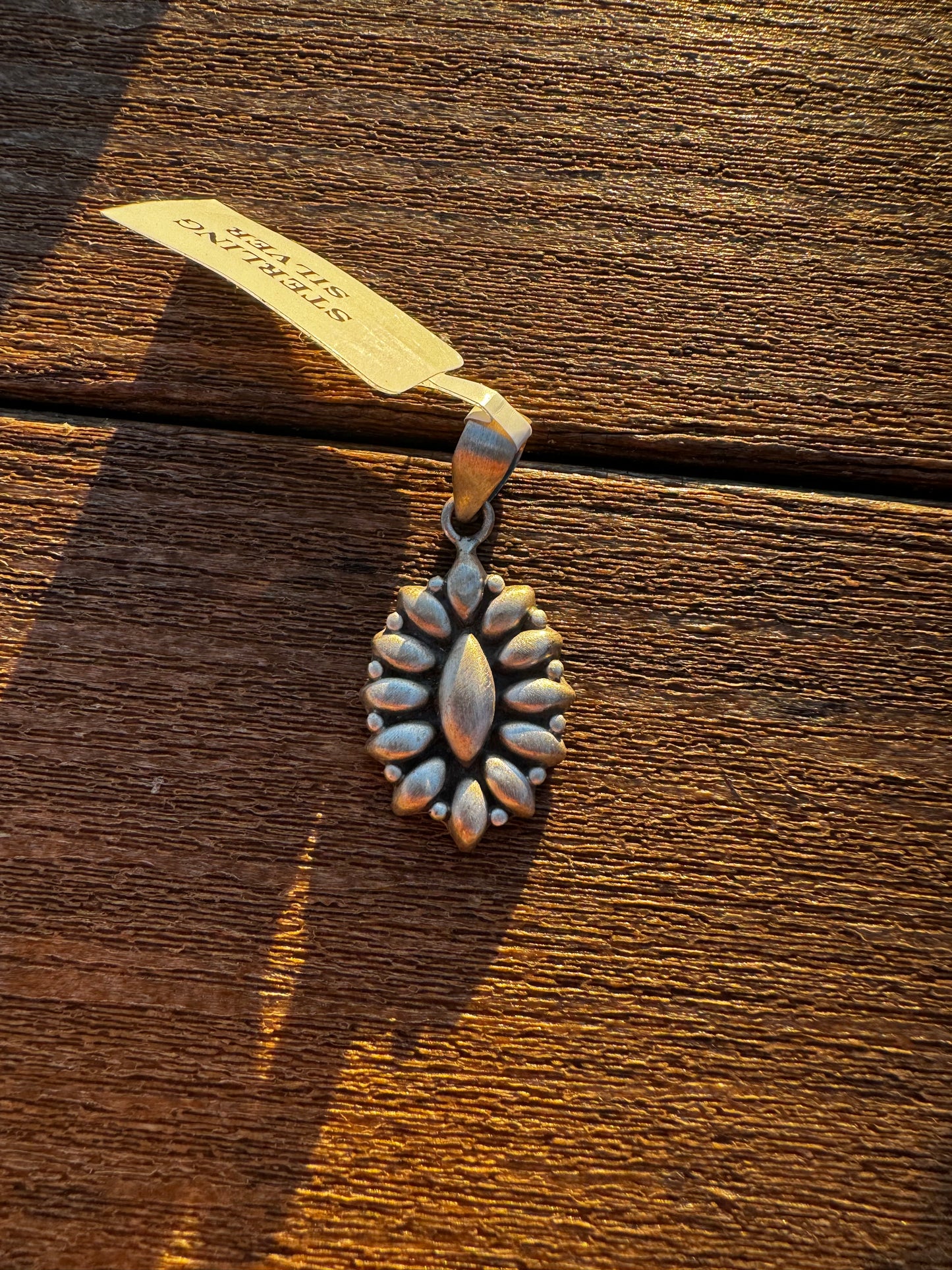 Silver cluster pendant