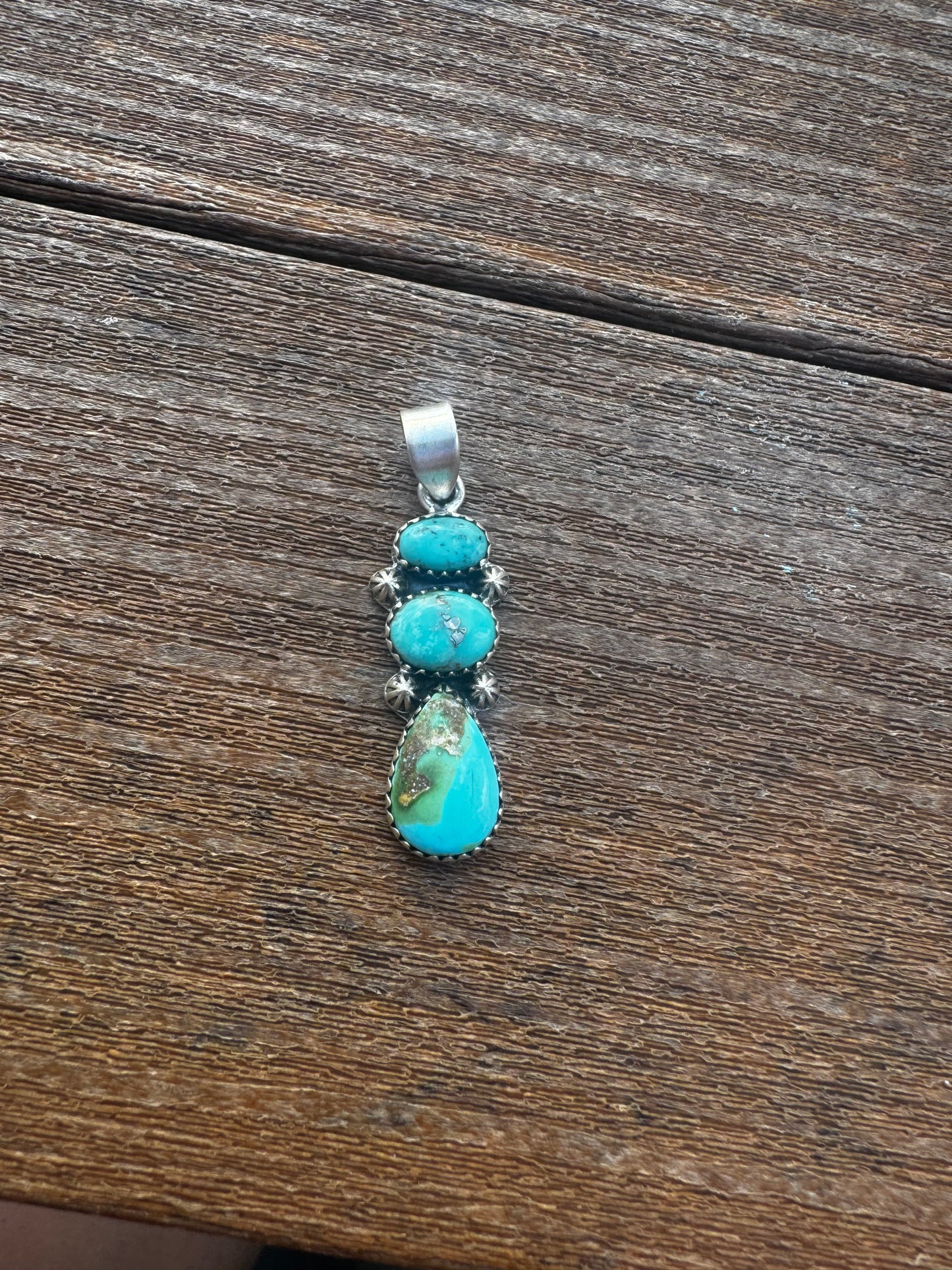 Sonoran gold turquoise pendant