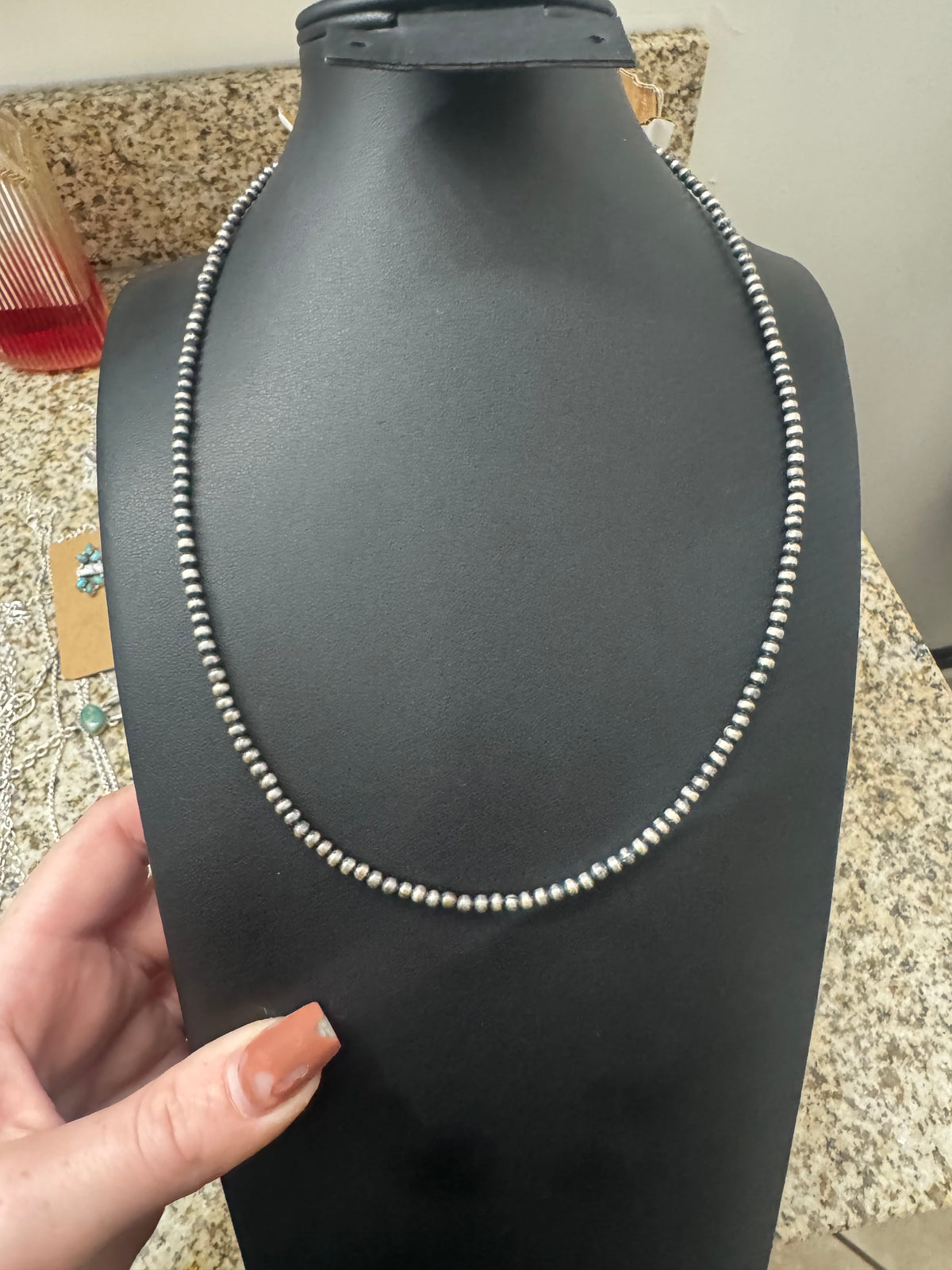 Sterling Pearl 18-20” 3mm necklace