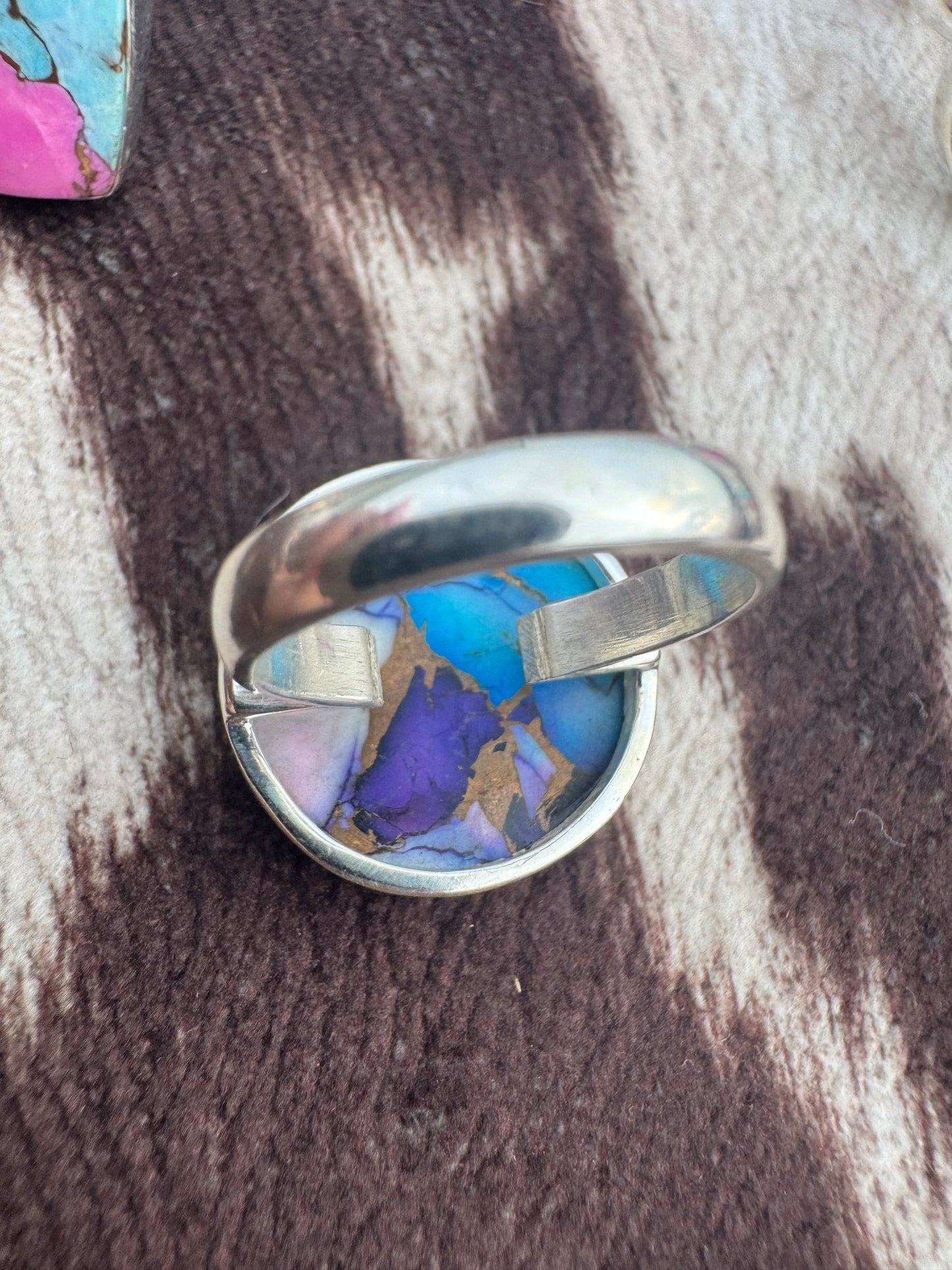 Purple dahlia sz 7 ring