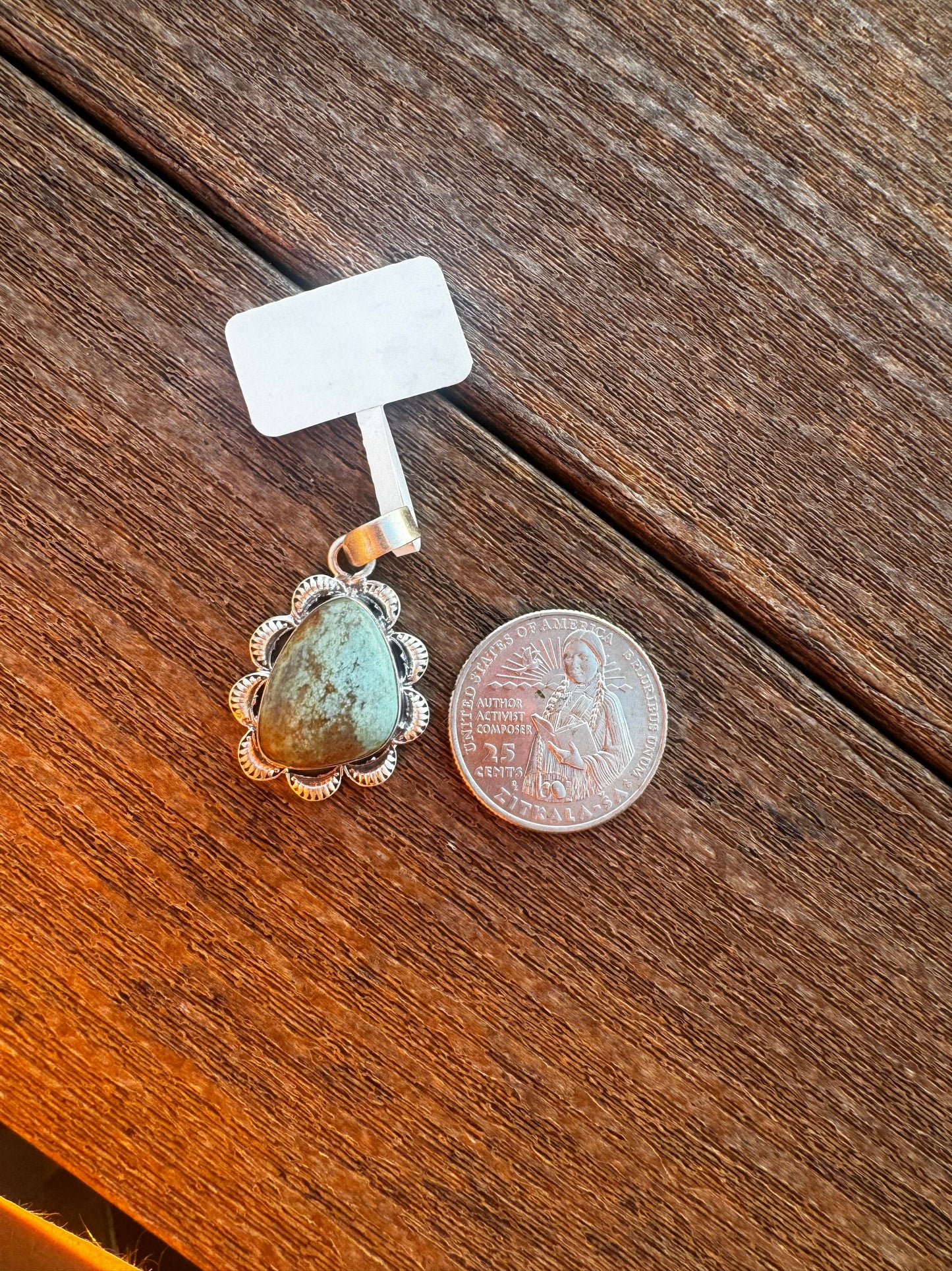 Cripple creek turquoise pendant