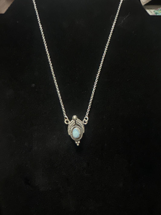 Everyday golden hills turquoise necklace