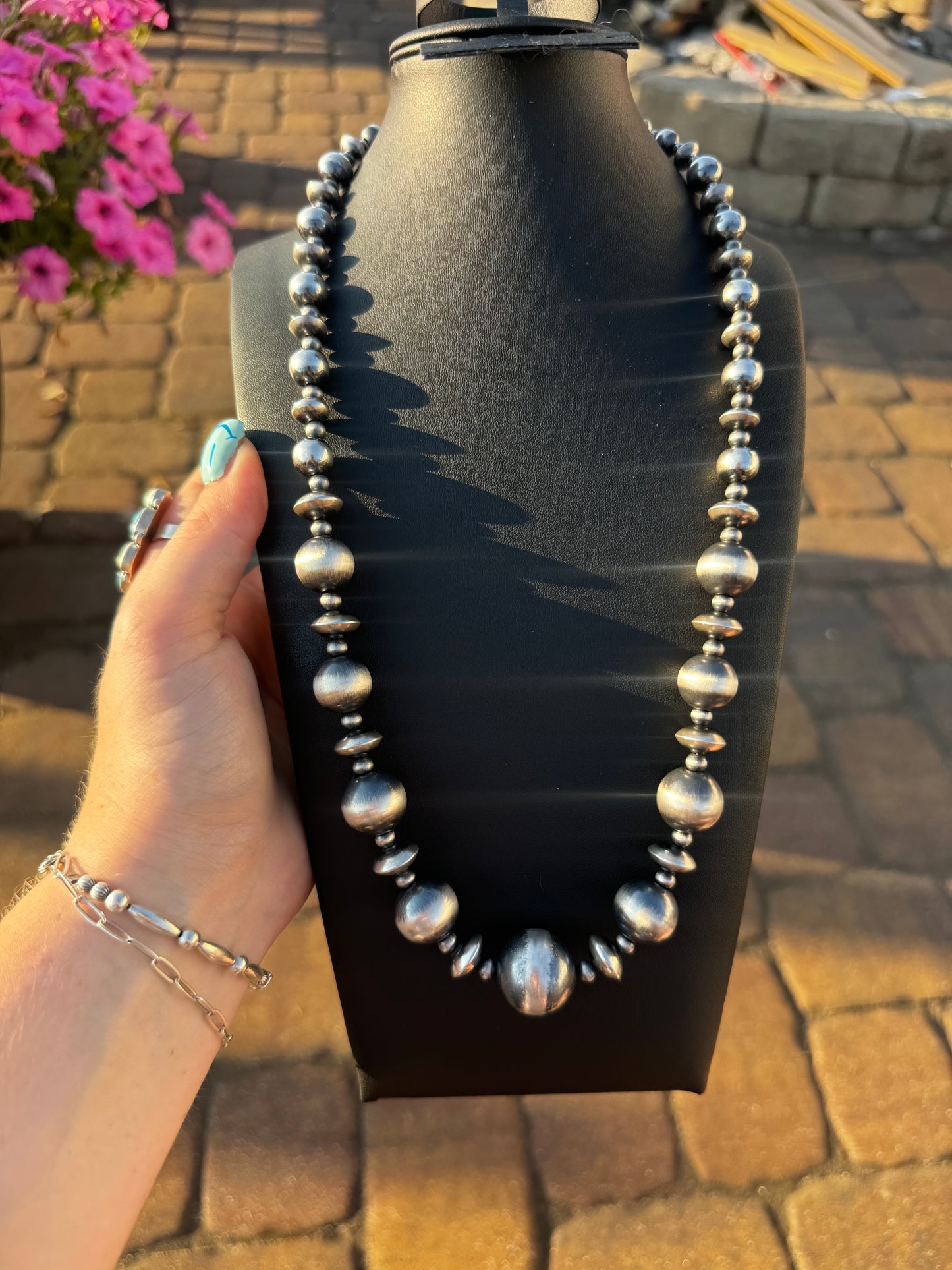 8-20mm graduated pearl necklace