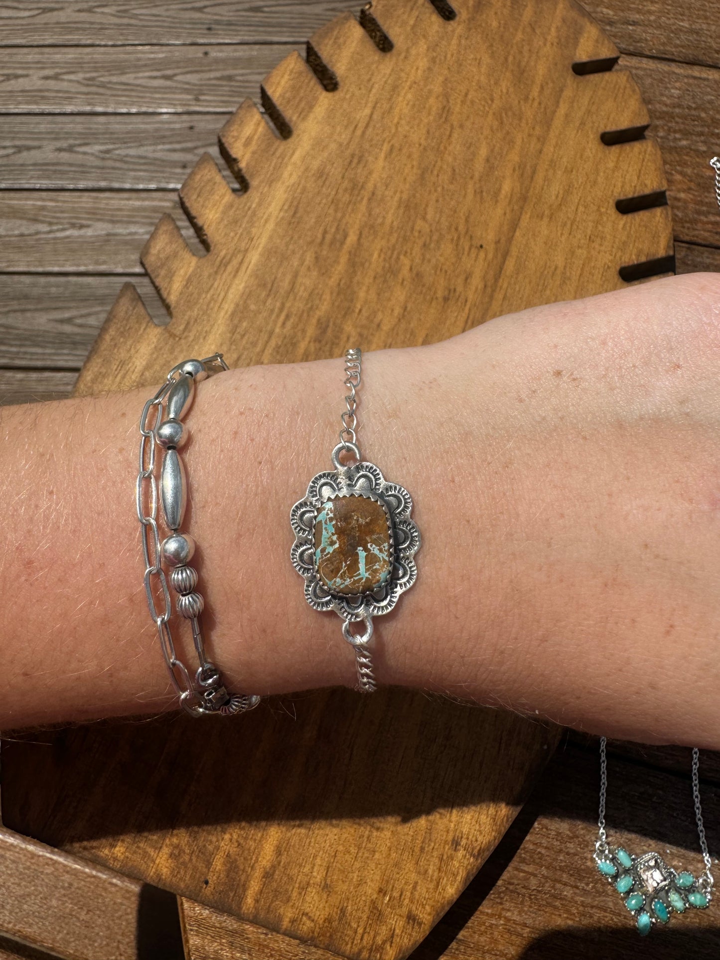 Royston turquoise chain bracelet