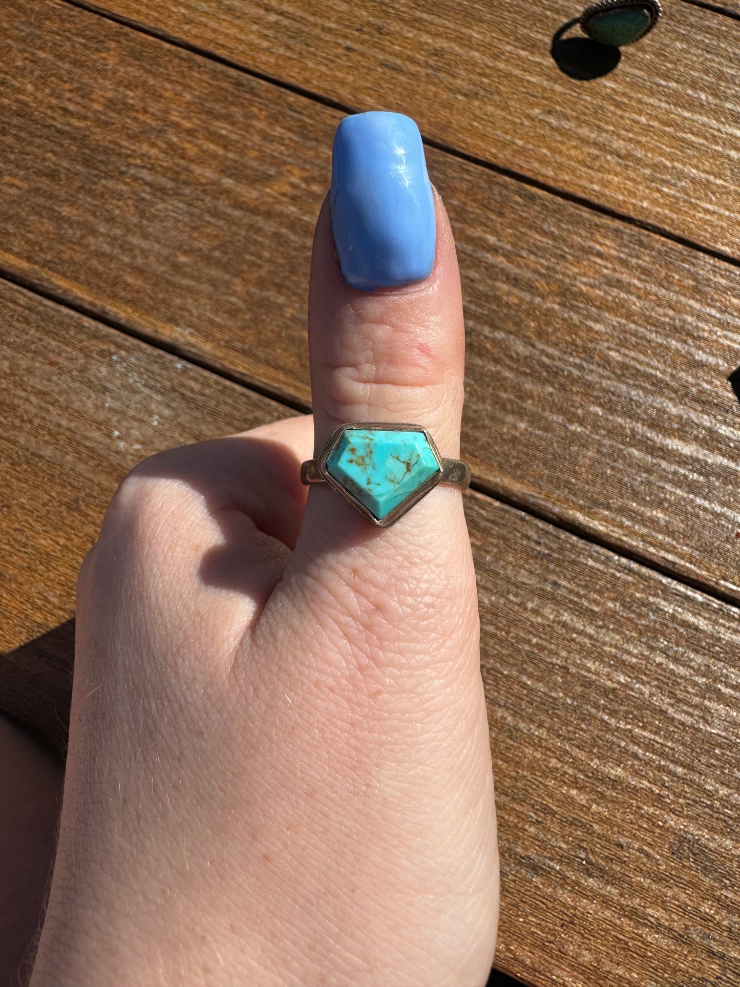 Sz 8.5 turquoise ring