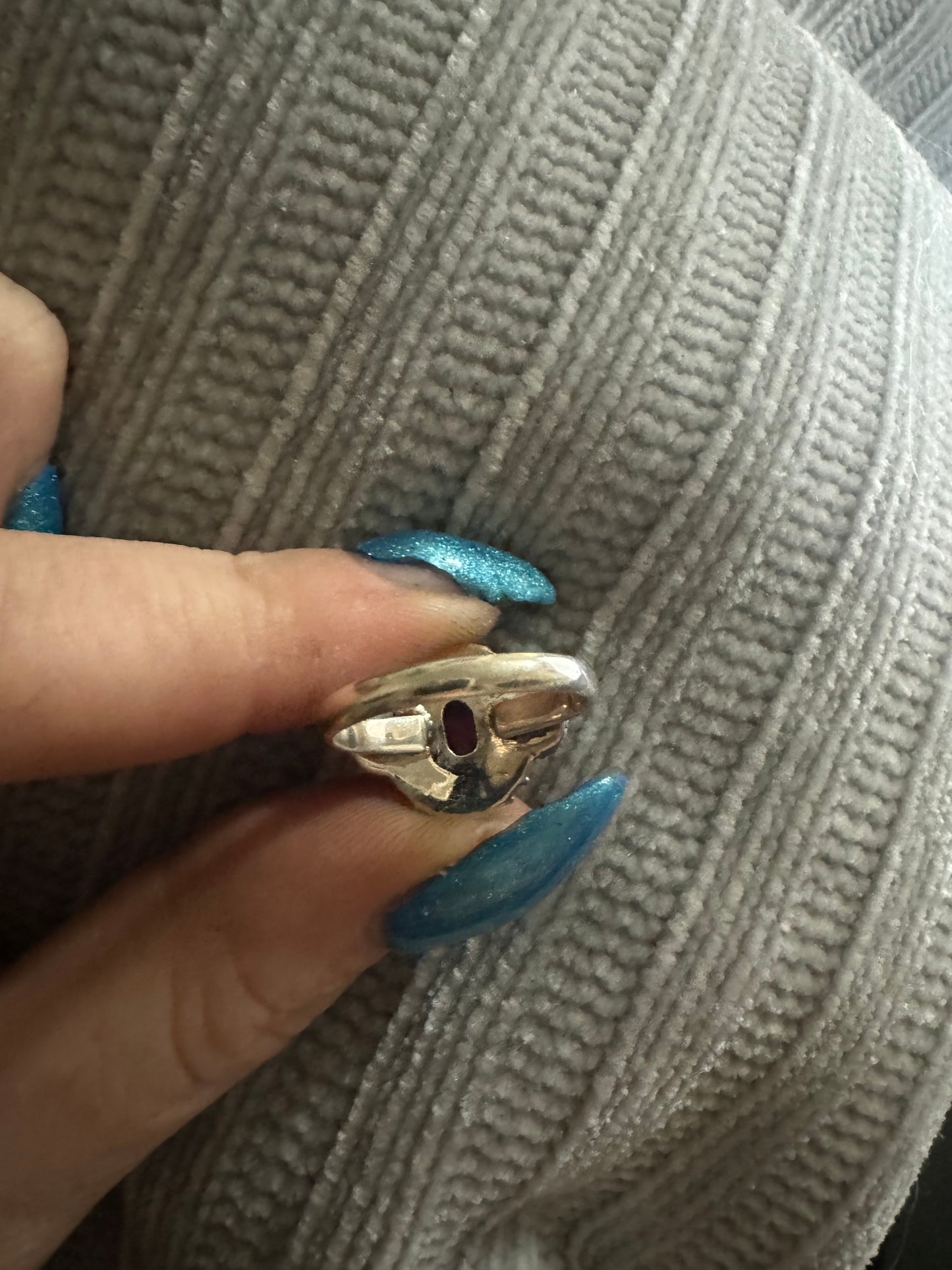 Sz 7 pink dahlia small round ring