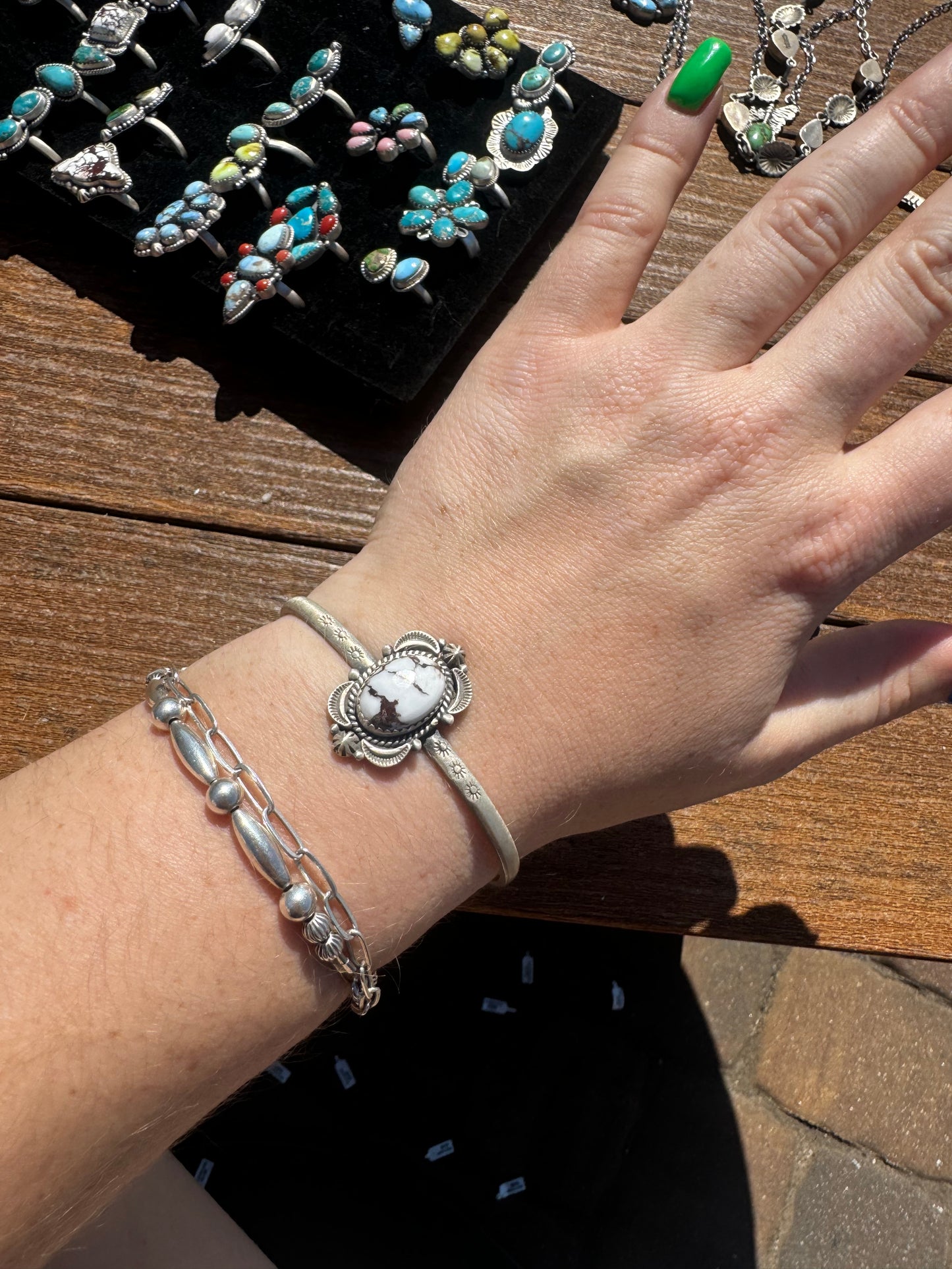 Wild horse stacker cuff