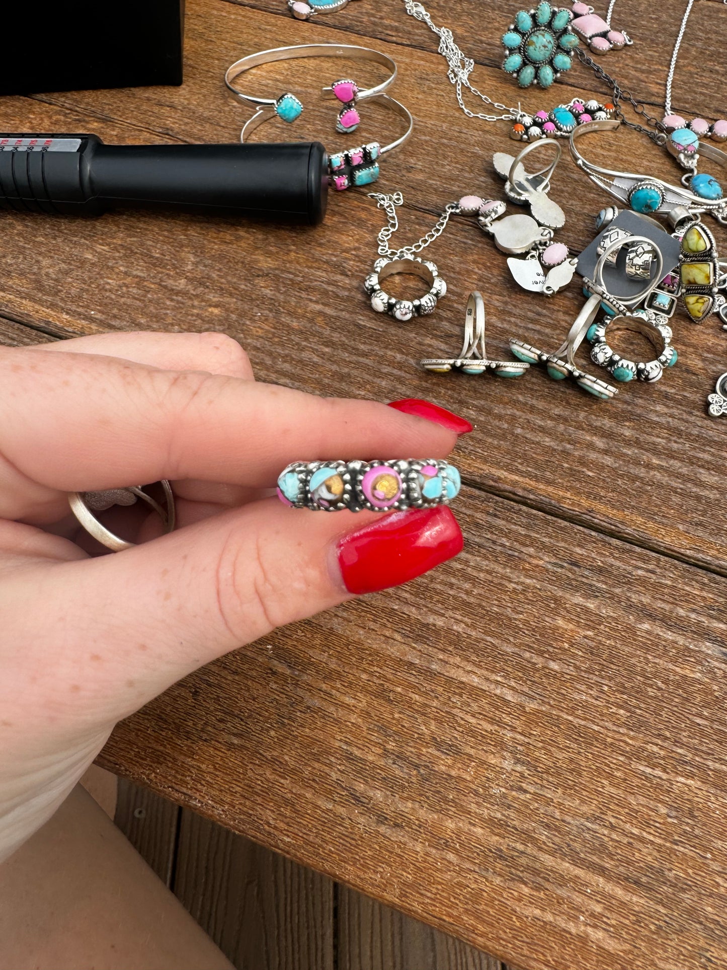 Sz 7 cotton candy eternity band