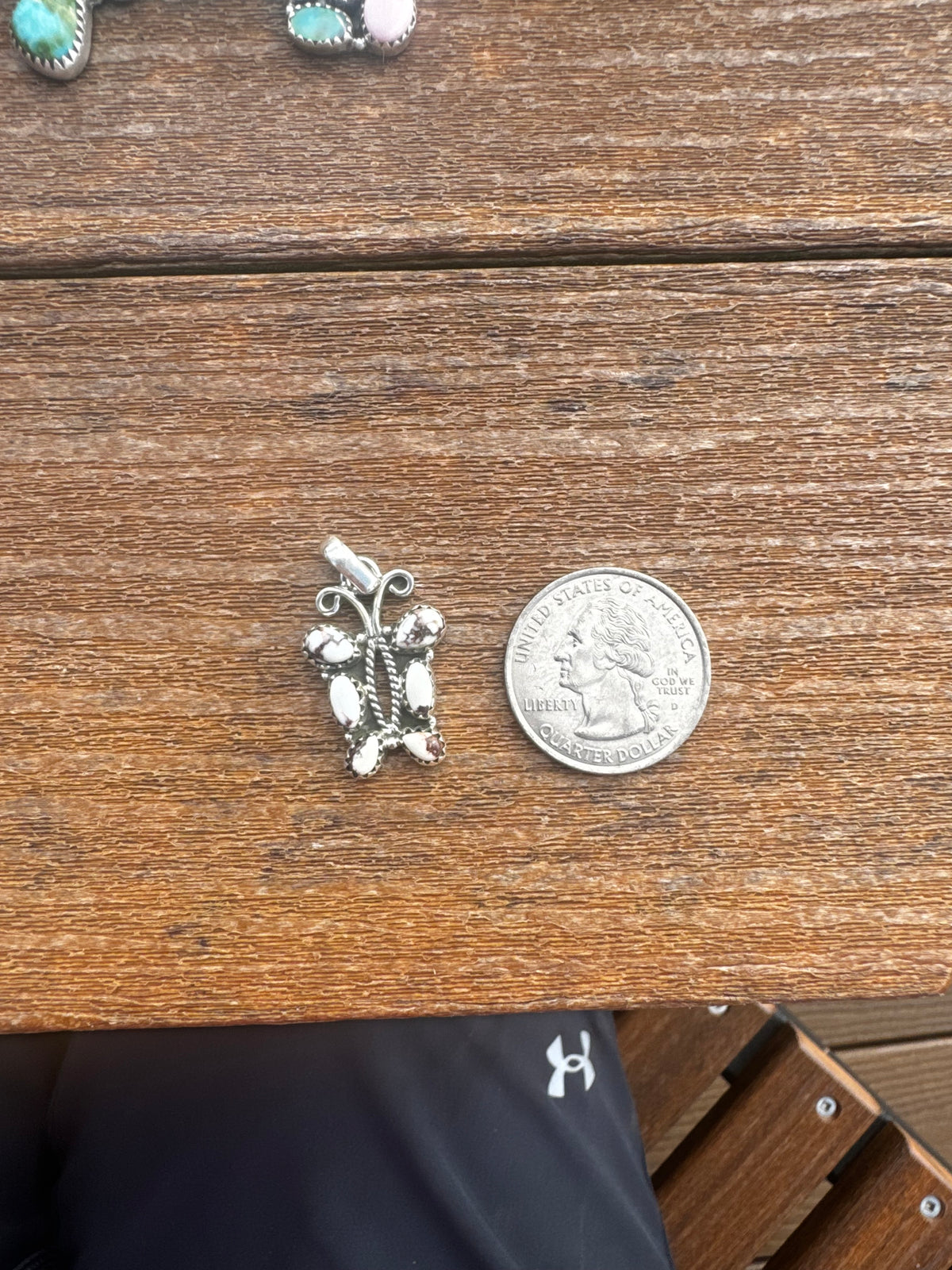 Wild horse butterfly pendant