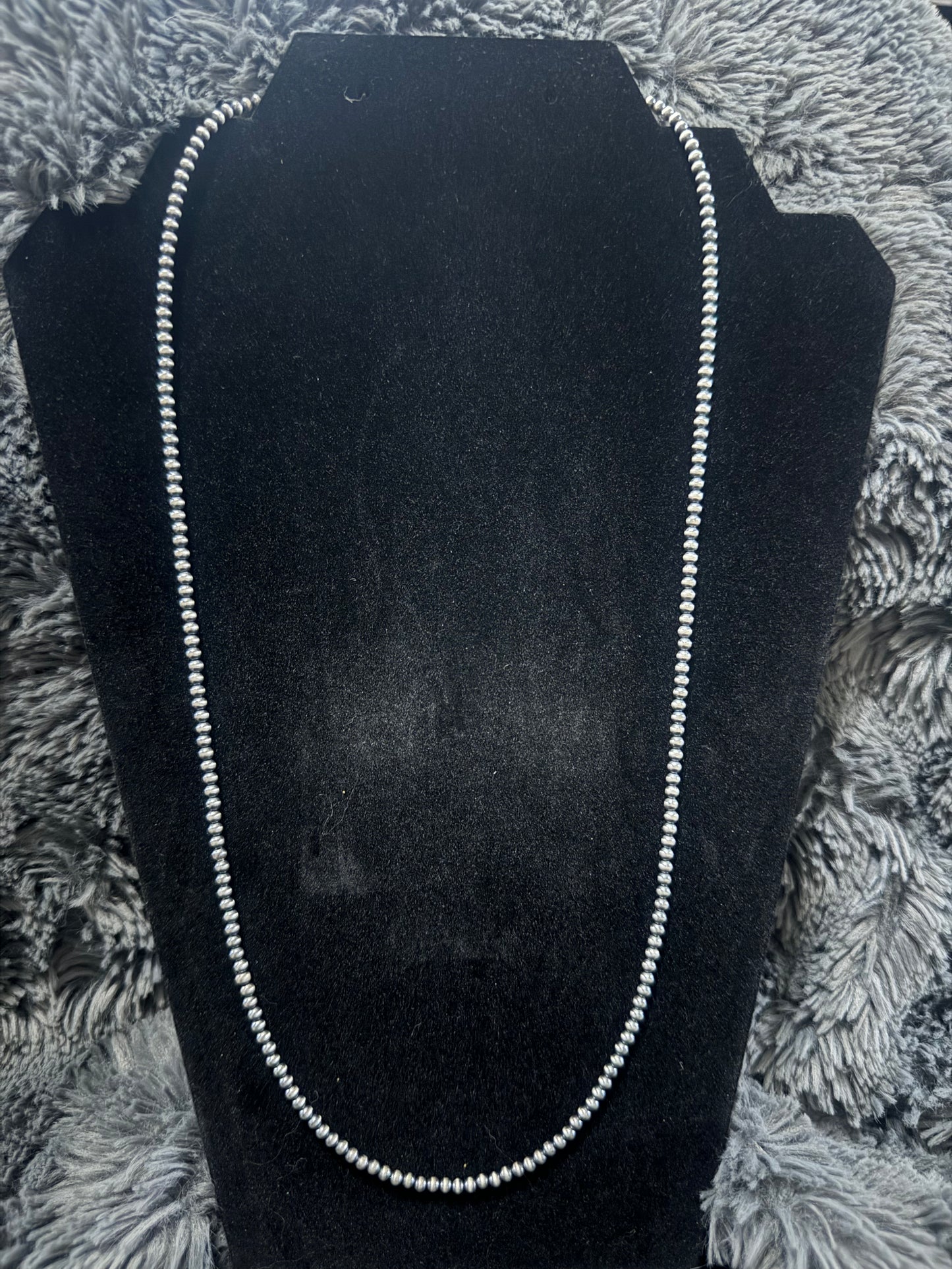 3mm 25-27” pearl necklace