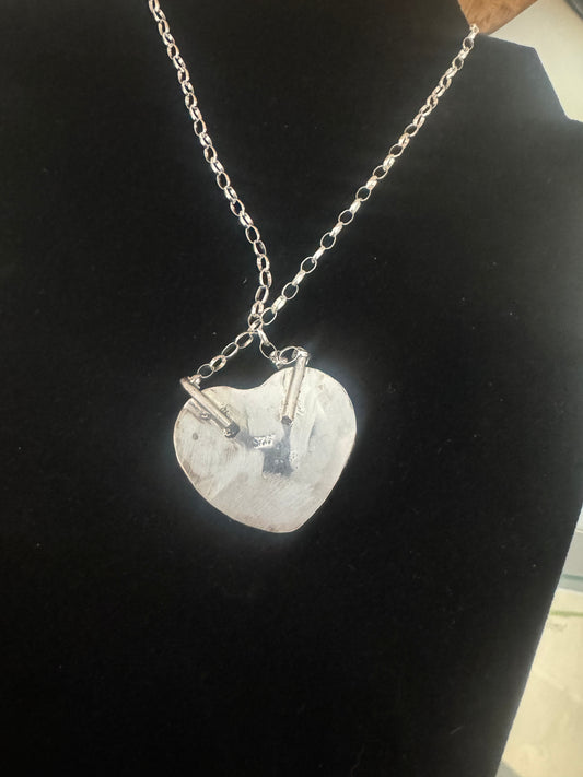 Blackjack turquoise heart necklace